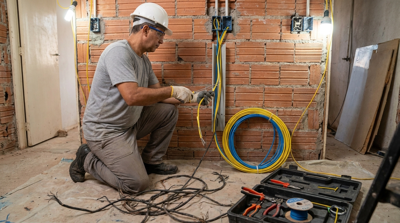 Adequação de Fiação no Centro, Piracicaba‑SP