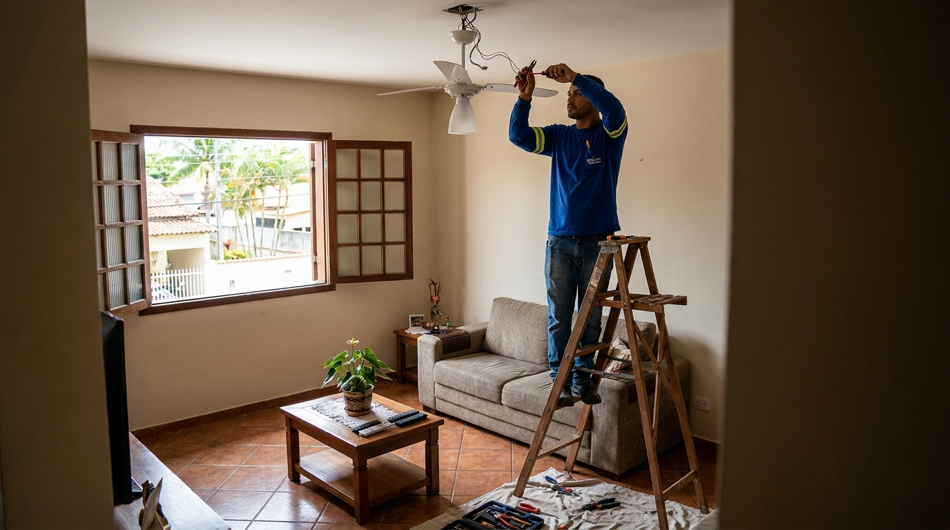 Reforço de Suporte no Teto no Centro, Piracicaba‑SP