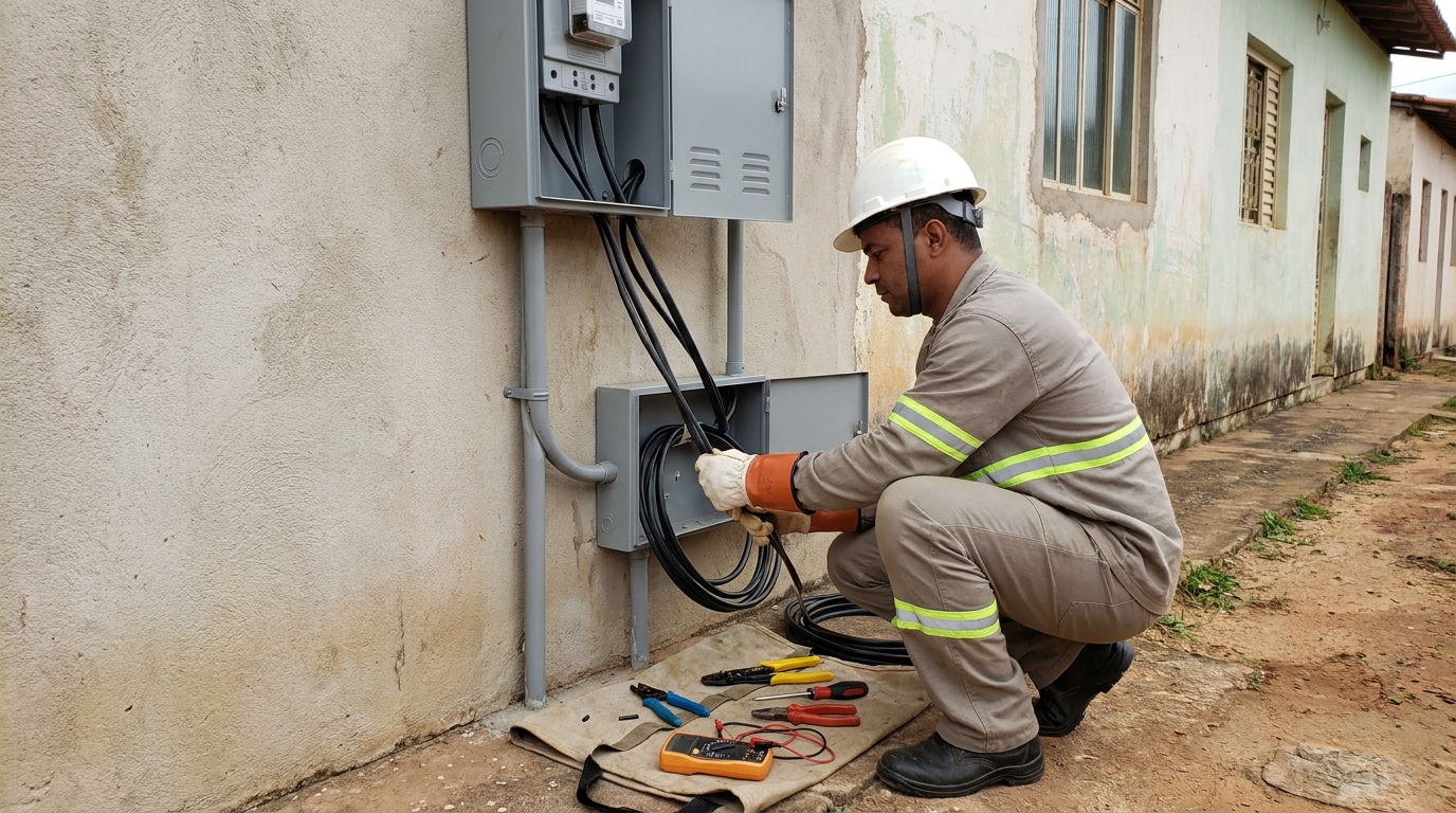 Regularização de Entrada de Energia no Centro, Piracicaba‑SP